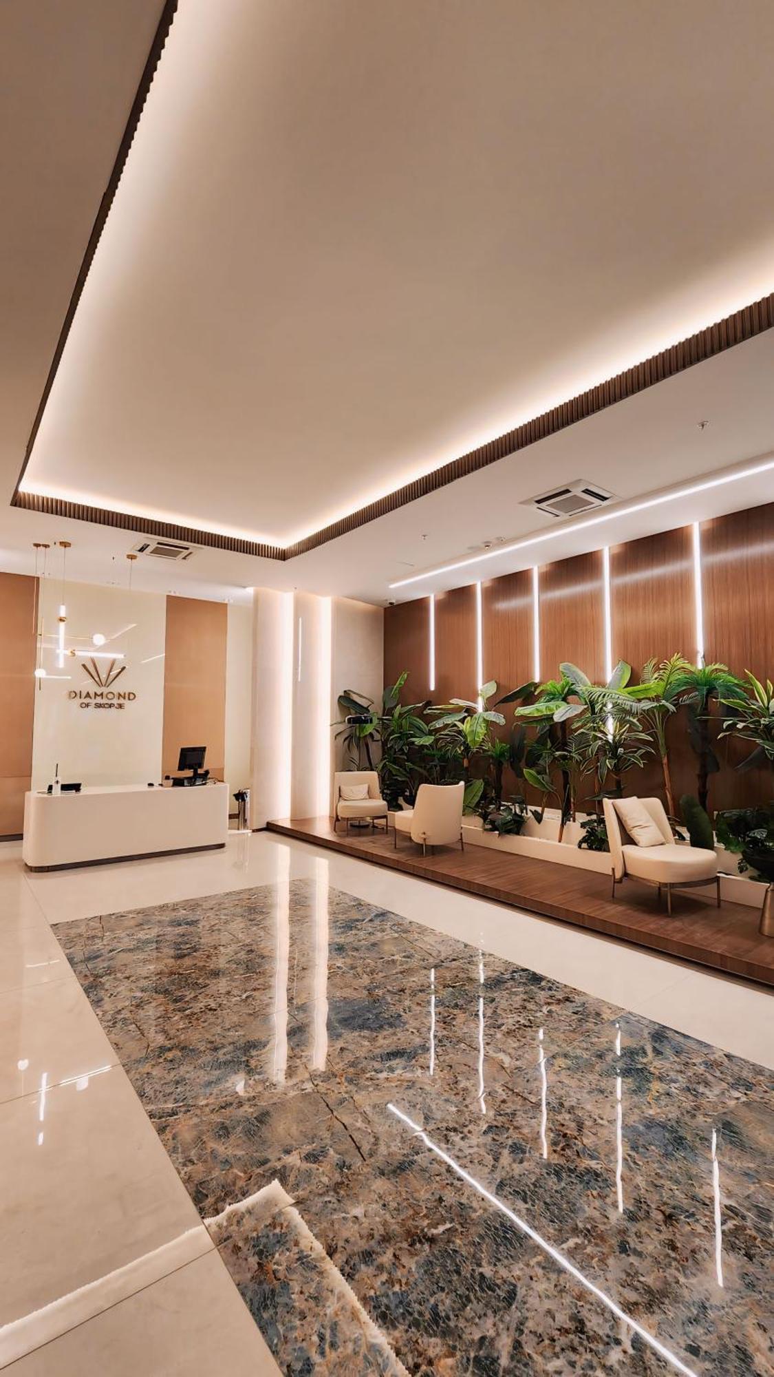 Diamond Residences 10Th Fl. Lux Apt. W/ City View スコピエ エクステリア 写真